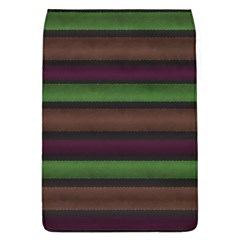 Stripes Green Brown Pink Grey Removable Flap Cover (l) by BrightVibesDesign