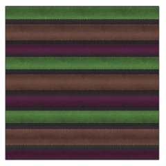 Stripes Green Brown Pink Grey Large Satin Scarf (square) by BrightVibesDesign