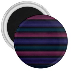 Stripes Pink Purple Teal Grey 3  Magnets