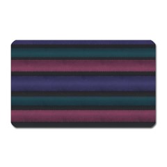 Stripes Pink Purple Teal Grey Magnet (Rectangular)