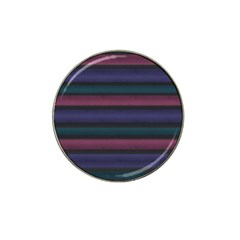 Stripes Pink Purple Teal Grey Hat Clip Ball Marker