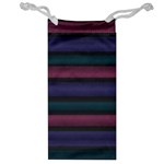 Stripes Pink Purple Teal Grey Jewelry Bag Front