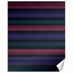 Stripes Pink Purple Teal Grey Canvas 16  x 20 