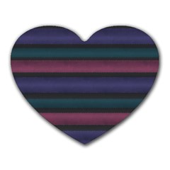 Stripes Pink Purple Teal Grey Heart Mousepads