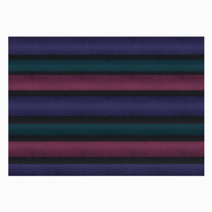 Stripes Pink Purple Teal Grey Large Glasses Cloth (2-Side)