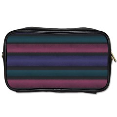 Stripes Pink Purple Teal Grey Toiletries Bag (Two Sides)