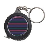 Stripes Pink Purple Teal Grey Measuring Tape Front