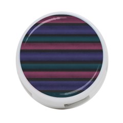 Stripes Pink Purple Teal Grey 4-Port USB Hub (Two Sides)