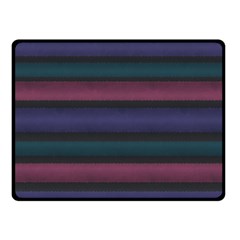 Stripes Pink Purple Teal Grey Fleece Blanket (Small)