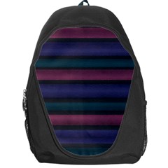 Stripes Pink Purple Teal Grey Backpack Bag