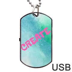 20190103 082555 0001 Dog Tag Usb Flash (one Side) by Crystalcreates