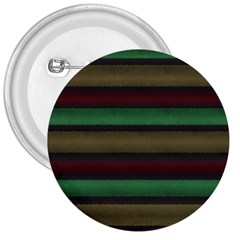 Stripes Green Red Yellow Grey 3  Buttons by BrightVibesDesign