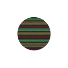 Stripes Green Red Yellow Grey Golf Ball Marker