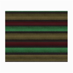 Stripes Green Red Yellow Grey Small Glasses Cloth (2-side) by BrightVibesDesign