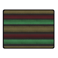 Stripes Green Red Yellow Grey Fleece Blanket (small) by BrightVibesDesign