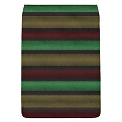 Stripes Green Red Yellow Grey Removable Flap Cover (s) by BrightVibesDesign