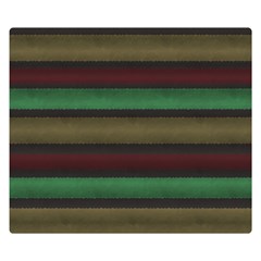 Stripes Green Red Yellow Grey Double Sided Flano Blanket (small)  by BrightVibesDesign