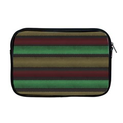 Stripes Green Red Yellow Grey Apple MacBook Pro 17  Zipper Case