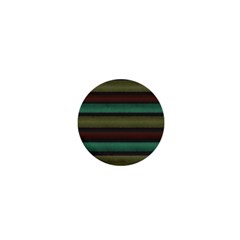 Stripes Green Yellow Brown Grey 1  Mini Buttons by BrightVibesDesign