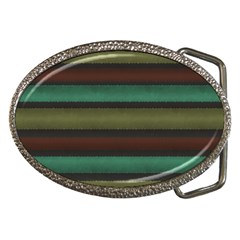 Stripes Green Yellow Brown Grey Belt Buckles by BrightVibesDesign