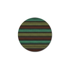 Stripes Green Yellow Brown Grey Golf Ball Marker by BrightVibesDesign