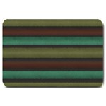 Stripes Green Yellow Brown Grey Large Doormat  30 x20  Door Mat