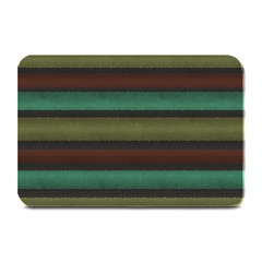 Stripes Green Yellow Brown Grey Plate Mats by BrightVibesDesign