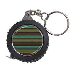 Stripes Green Yellow Brown Grey Measuring Tape by BrightVibesDesign