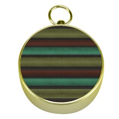 Stripes Green Yellow Brown Grey Gold Compasses by BrightVibesDesign