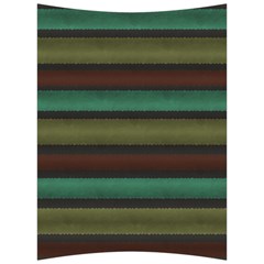 Stripes Green Yellow Brown Grey Back Support Cushion by BrightVibesDesign