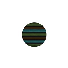 Stripes Teal Yellow Brown Grey 1  Mini Buttons by BrightVibesDesign