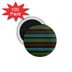 Stripes Teal Yellow Brown Grey 1 75  Magnets (100 Pack)  by BrightVibesDesign