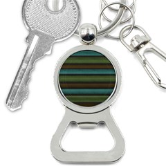 Stripes Teal Yellow Brown Grey Bottle Opener Key Chains by BrightVibesDesign