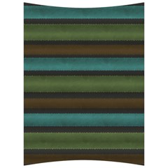 Stripes Teal Yellow Brown Grey Back Support Cushion by BrightVibesDesign