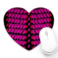 Flowers Coming From Above Heart Mousepads by pepitasart