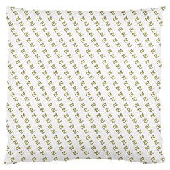 No Step On Snek Pattern White Background Meme Large Flano Cushion Case (one Side) by snek