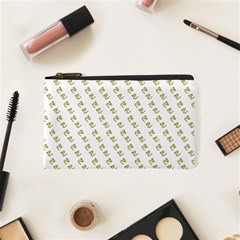 No Step On Snek Pattern White Background Meme Cosmetic Bag (xs) by snek