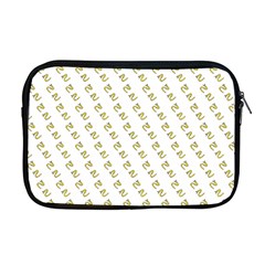 No Step On Snek Pattern White Background Meme Apple Macbook Pro 17  Zipper Case by snek