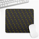 No Step On Snek Pattern Charcoal Dark Gray background Meme Large Mousepad Front