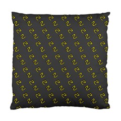 No Step On Snek Pattern Charcoal Dark Gray Background Meme Standard Cushion Case (one Side) by snek