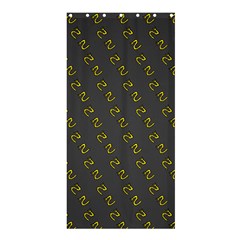 No Step On Snek Pattern Charcoal Dark Gray Background Meme Shower Curtain 36  X 72  (stall) by snek