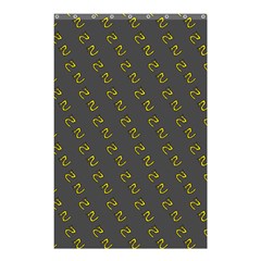 No Step On Snek Pattern Charcoal Dark Gray Background Meme Shower Curtain 48  X 72  (small) by snek