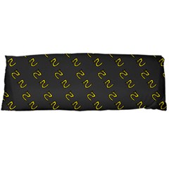 No Step On Snek Pattern Charcoal Dark Gray Background Meme Body Pillow Case (dakimakura) by snek