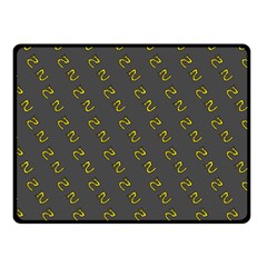 No Step On Snek Pattern Charcoal Dark Gray Background Meme Double Sided Fleece Blanket (small) by snek