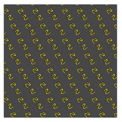 No Step On Snek Pattern Charcoal Dark Gray Background Meme Large Satin Scarf (square) by snek