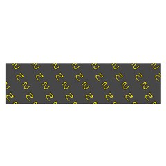 No Step On Snek Pattern Charcoal Dark Gray Background Meme Satin Scarf (oblong) by snek