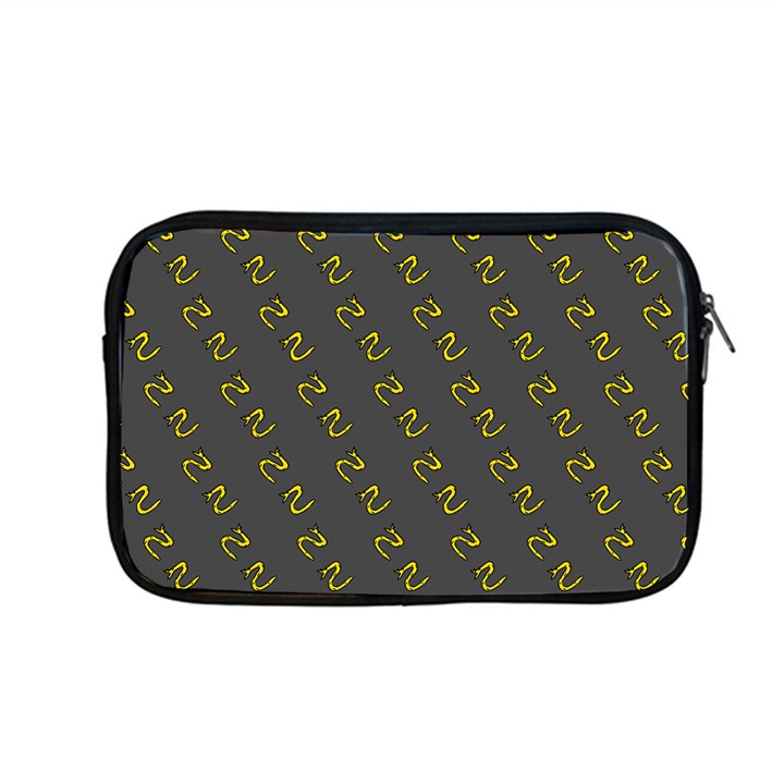 No Step On Snek Pattern Charcoal Dark Gray background Meme Apple MacBook Pro 13  Zipper Case