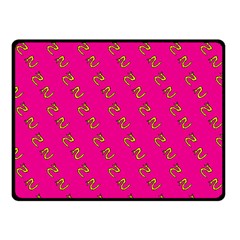 No Step On Snek Pattern Pink Background Meme Fleece Blanket (small) by snek