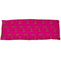 No Step On Snek Pattern Pink Background Meme Body Pillow Case Dakimakura (two Sides) by snek