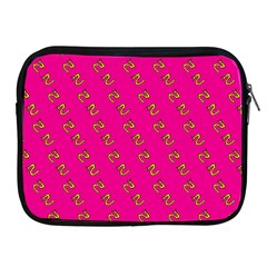 No Step On Snek Pattern Pink Background Meme Apple Ipad Zipper Case by snek